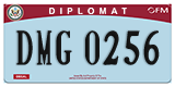 Federal license plates, Diplomatic