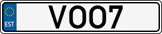 License plate of Estonia, Vanity Plates