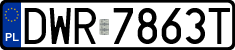 License plates of Poland, Regular car plates