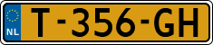 License plate of the Netherlands, Cars