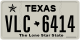Texas, Regular plates (2012) (АBC-1234)