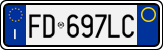 License plate of Italy, Cars (1994 year series)