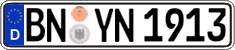 German license plate, Regular plates