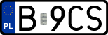License plates of Poland, Regular car plates