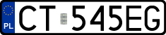 License plates of Poland, Regular car plates
