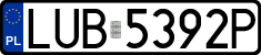License plates of Poland, Regular car plates