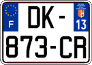 French license plate, SIV (ordinary)