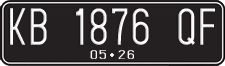 License plate of Indonesia, Regular plates