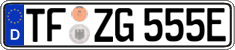 German license plate, Electric vehicles