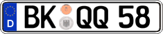 German license plate, Regular plates