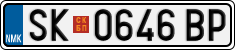 License plate of North Macedonia, Regular plates (2012)