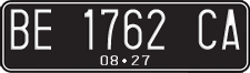 License plate of Indonesia, Regular plates