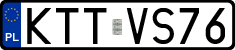 License plates of Poland, Regular car plates