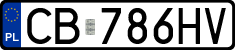 License plates of Poland, Regular car plates