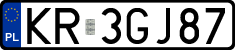 License plates of Poland, Regular car plates
