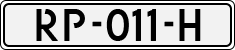 License plate of the Netherlands, Cars