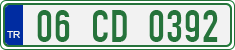 License plate of Turkey, Diplomatic
