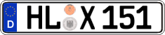 German license plate, Regular plates
