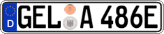 German license plate, Electric vehicles