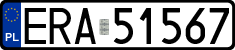 License plates of Poland, Regular car plates