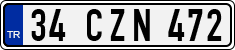 License plate of Turkey, Regular plates
