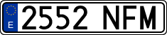 License plates of Spain, Ordinary (2000)