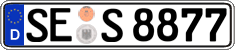 German license plate, Regular plates
