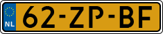 License plate of the Netherlands, Cars
