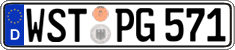 German license plate, Regular plates