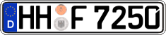 German license plate, Regular plates