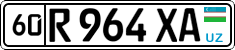 License plate of Uzbekistan, Private owners