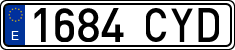 License plates of Spain, Ordinary (2000)