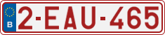 License plate of Belgium, Regular plates (2010)