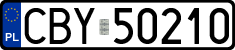 License plates of Poland, Regular car plates