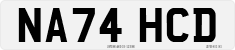 License plate of the United Kingdom, 2001 year system