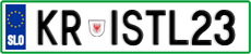 License plate of Slovenia, Vanity Plates