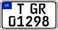 Federal license plates, US Army in Germany (temporary)