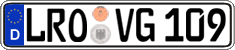 German license plate, Regular plates