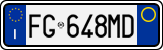 License plate of Italy, Cars (1994 year series)