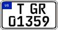 Federal license plates, US Army in Germany (temporary)