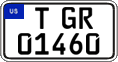 Federal license plates, US Army in Germany (temporary)