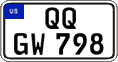 Federal license plates, US Army in Germany