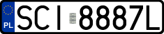 License plates of Poland, Regular car plates
