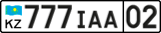 License plate Kazakhstan, Private owners (2012)
