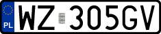 License plates of Poland, Regular car plates