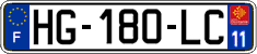 French license plate, SIV (ordinary)