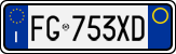 License plate of Italy, Cars (1994 year series)