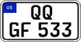 Federal license plates, US Army in Germany