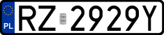 License plates of Poland, Regular car plates