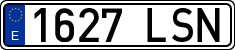 License plates of Spain, Ordinary (2000)